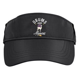 Drums And ALPACAS for Drummer Adult Drive Performance Visor