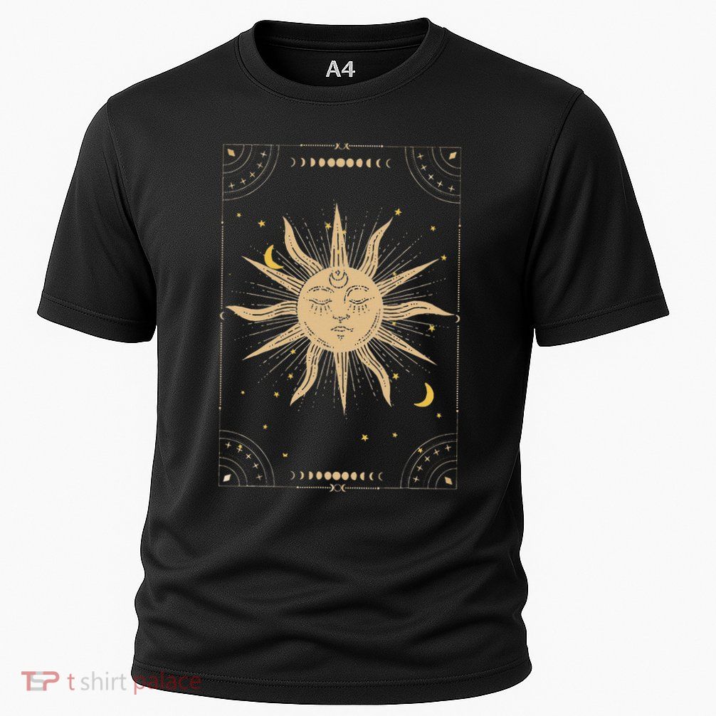 Dark Academia Aesthetic Light Academia Sun And Moon Tarot Cooling Performance Crew T-Shirt
