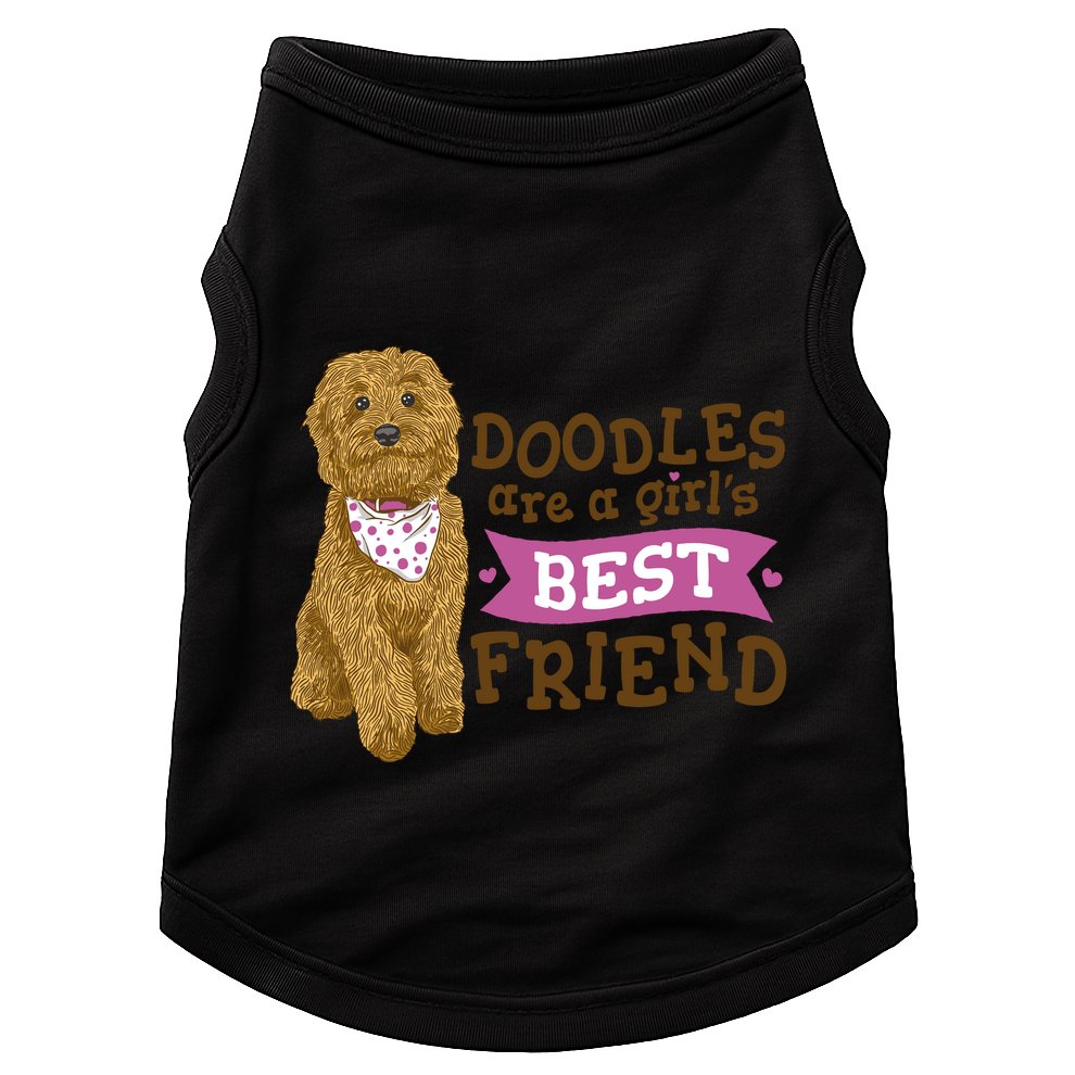 Doodles Are A Girls Best Friend Doggie Tank