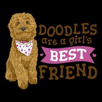 Doodles Are A Girls Best Friend 16 in Basic Backpack