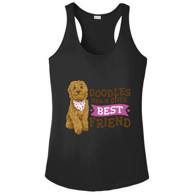 Doodles Are A Girls Best Friend Ladies PosiCharge Competitor Racerback Tank