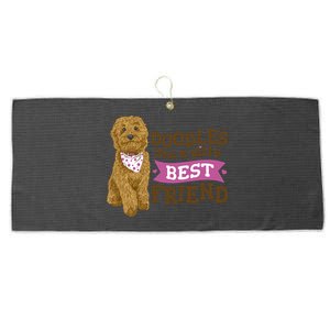 Doodles Are A Girls Best Friend Large Microfiber Waffle Golf Towel