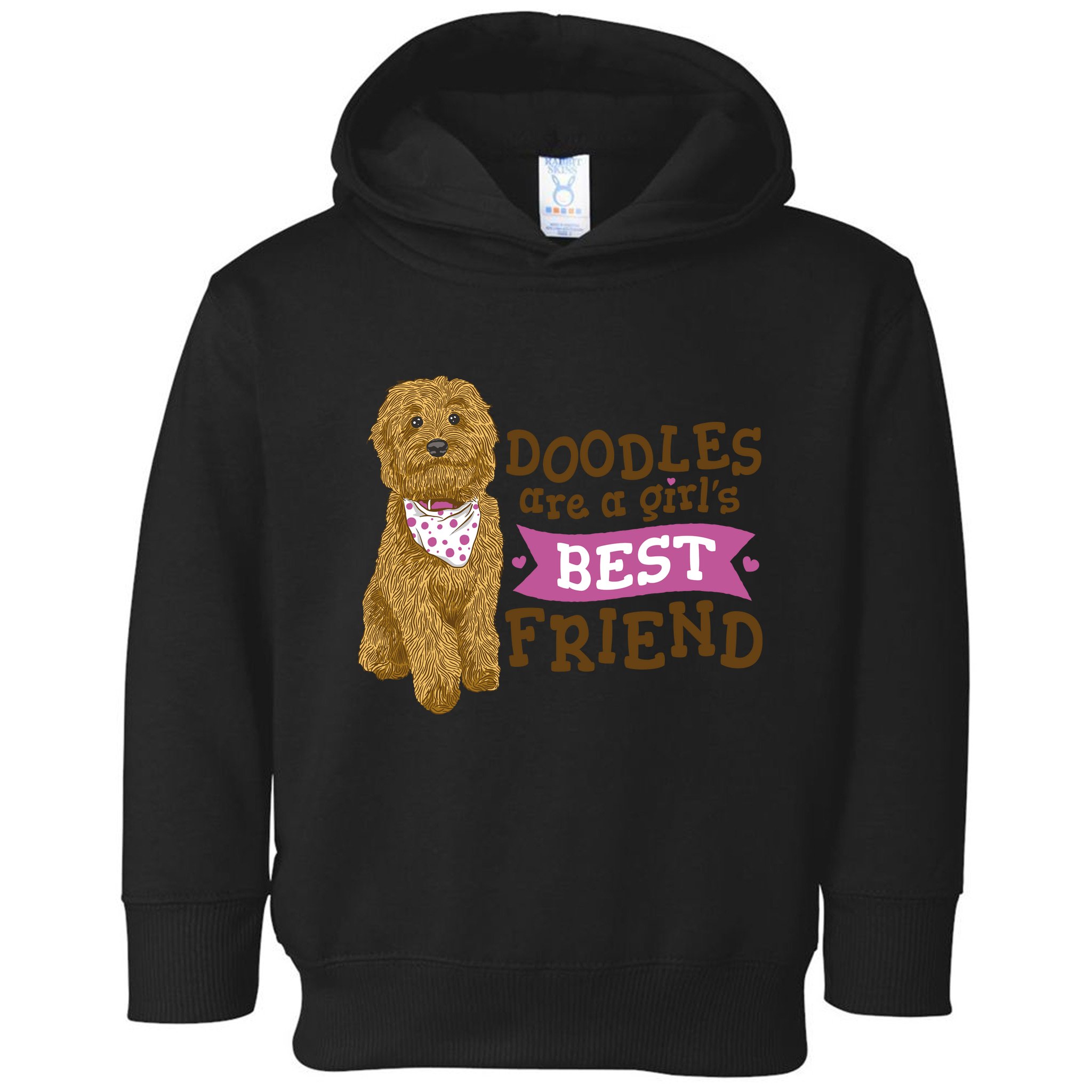 Doodles Are A Girls Best Friend Toddler Hoodie