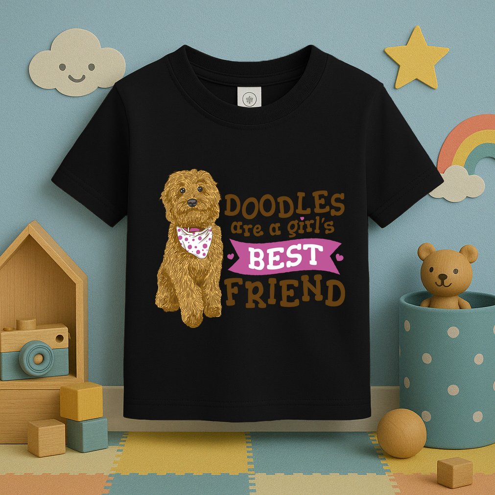Doodles Are A Girls Best Friend Toddler T-Shirt