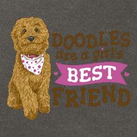 Doodles Are A Girls Best Friend Cotton Canvas Backpack