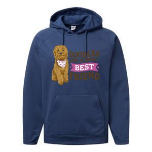 Doodles Are A Girls Best Friend Performance Fleece Hoodie