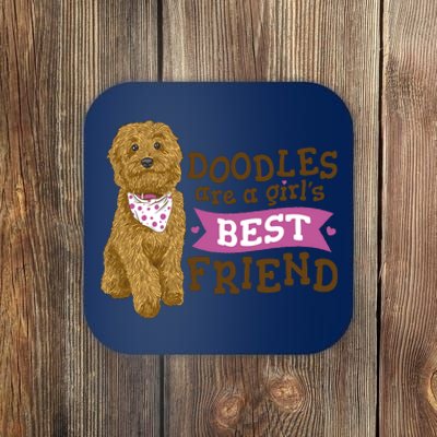 Doodles Are A Girls Best Friend Coaster