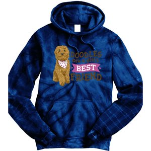 Doodles Are A Girls Best Friend Tie Dye Hoodie