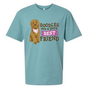 Doodles Are A Girls Best Friend Sueded Cloud Jersey T-Shirt