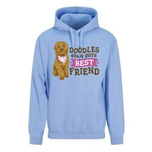 Doodles Are A Girls Best Friend Unisex Surf Hoodie