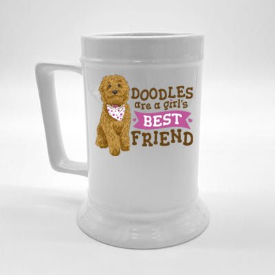 Doodles Are A Girls Best Friend Beer Stein