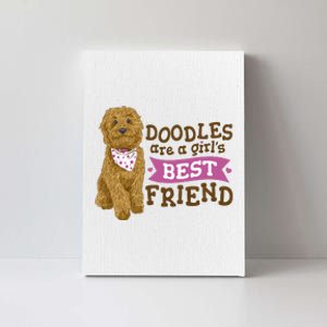 Doodles Are A Girls Best Friend Canvas