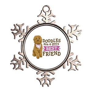 Doodles Are A Girls Best Friend Metallic Star Ornament