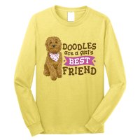 Doodles Are A Girls Best Friend Long Sleeve Shirt