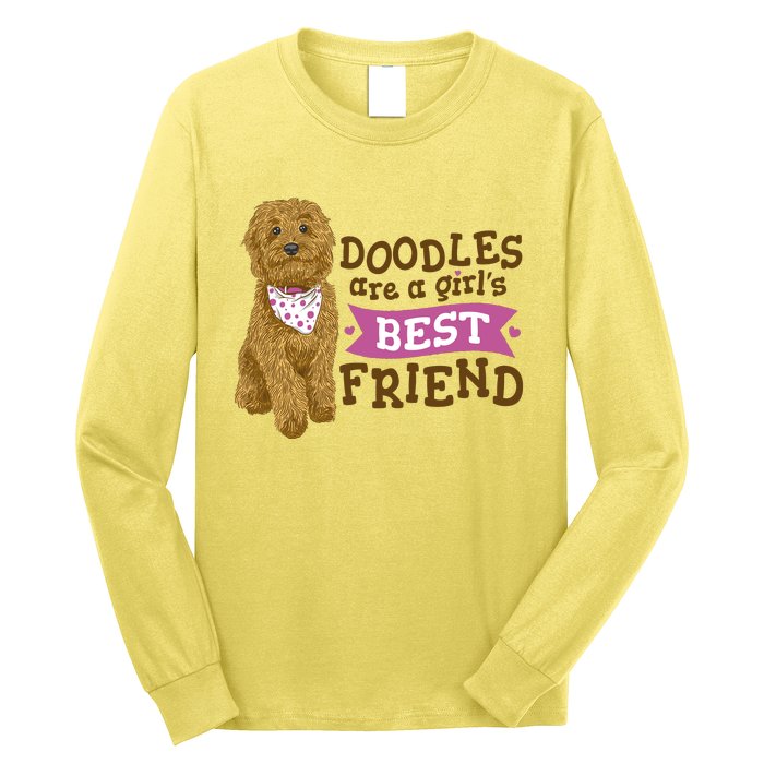 Doodles Are A Girls Best Friend Long Sleeve Shirt