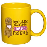 Doodles Are A Girls Best Friend 11oz C Handle Ceramic Mug