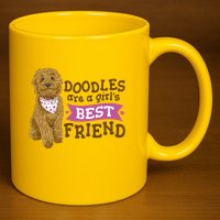 Doodles Are A Girls Best Friend 11oz C Handle Ceramic Mug