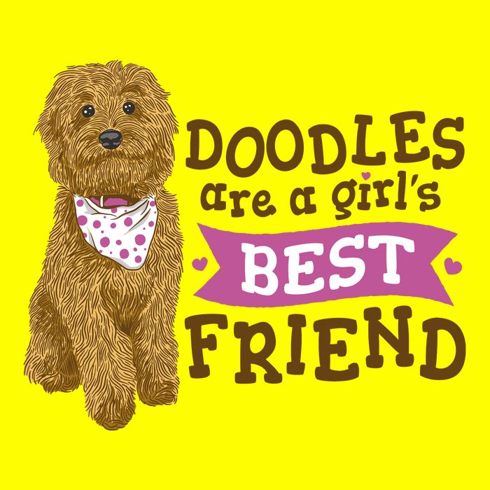 Doodles Are A Girls Best Friend 11oz C Handle Ceramic Mug