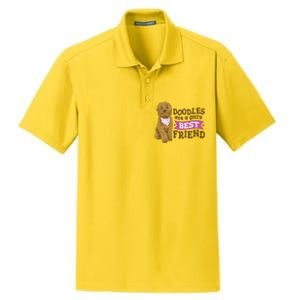 Doodles Are A Girls Best Friend Dry Zone Grid Polo