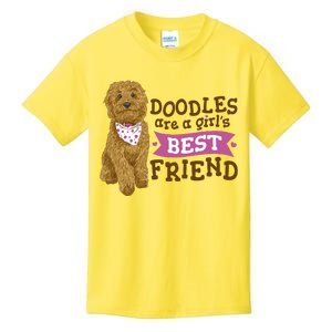 Doodles Are A Girls Best Friend Kids T-Shirt