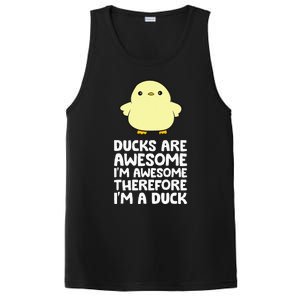 Ducks Are Awesome. IM Awesome Therefore IM A Duck PosiCharge Competitor Tank