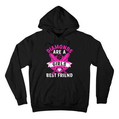 Diamonds Are A Girl Best Friend Baseball Hoodie