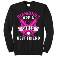 Diamonds Are A Girl Best Friend Baseball Sweatshirt