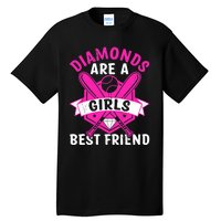 Diamonds Are A Girl Best Friend Baseball Tall T-Shirt