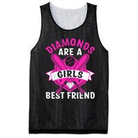 Diamonds Are A Girl Best Friend Baseball Mesh Reversible Basketball Jersey Tank