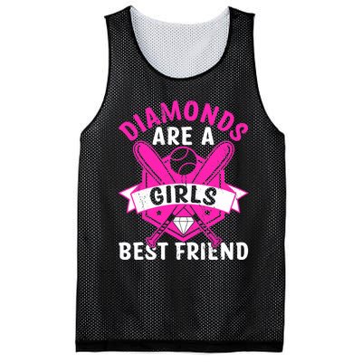 Diamonds Are A Girl Best Friend Baseball Mesh Reversible Basketball Jersey Tank