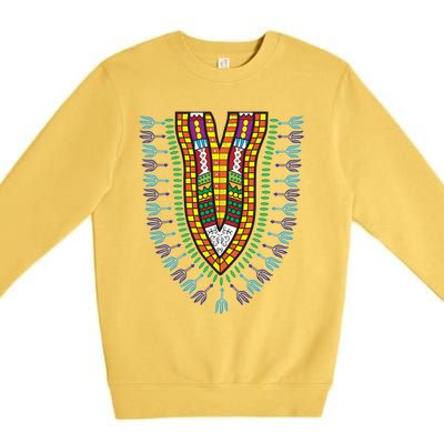 Dashiki African American Black Culture Dna Style Ideal Gift Premium Crewneck Sweatshirt