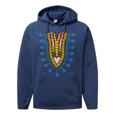 Dashiki African American Black Culture Dna Style Ideal Gift Performance Fleece Hoodie