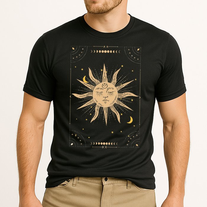 Dark Academia Aesthetic Light Academia Sun And Moon Tarot Performance Shirt