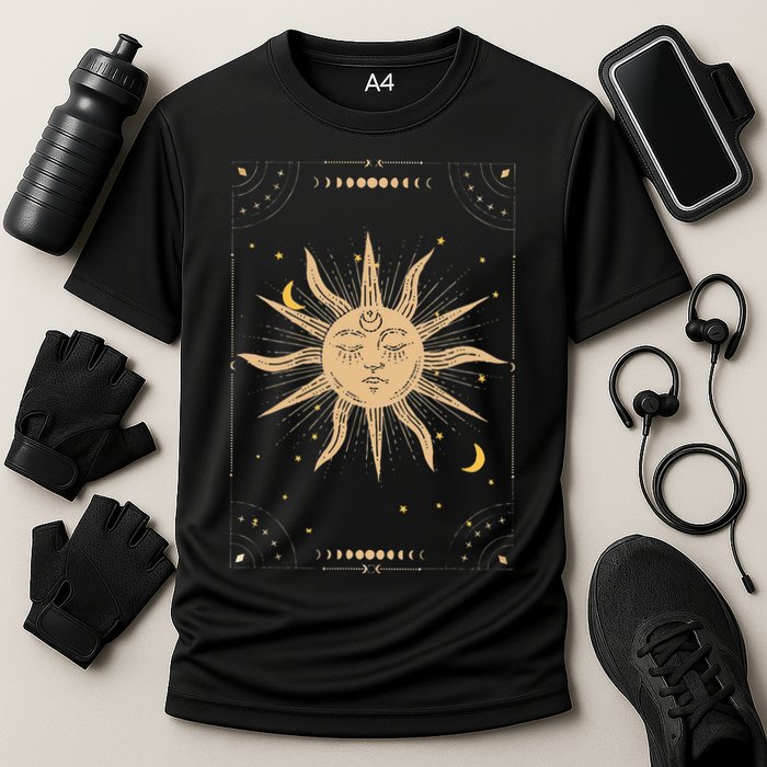Dark Academia Aesthetic Light Academia Sun And Moon Tarot Performance Shirt
