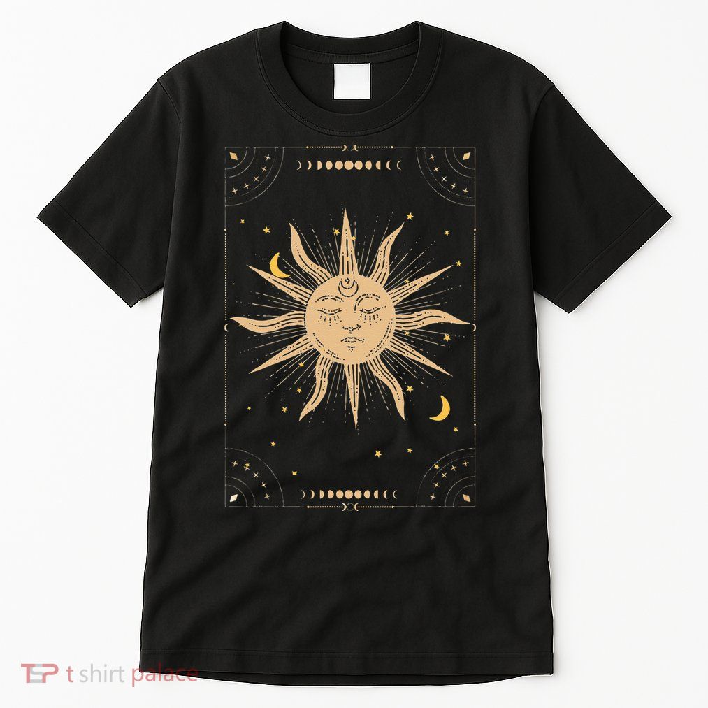 Dark Academia Aesthetic Light Academia Sun And Moon Tarot Tall T-Shirt