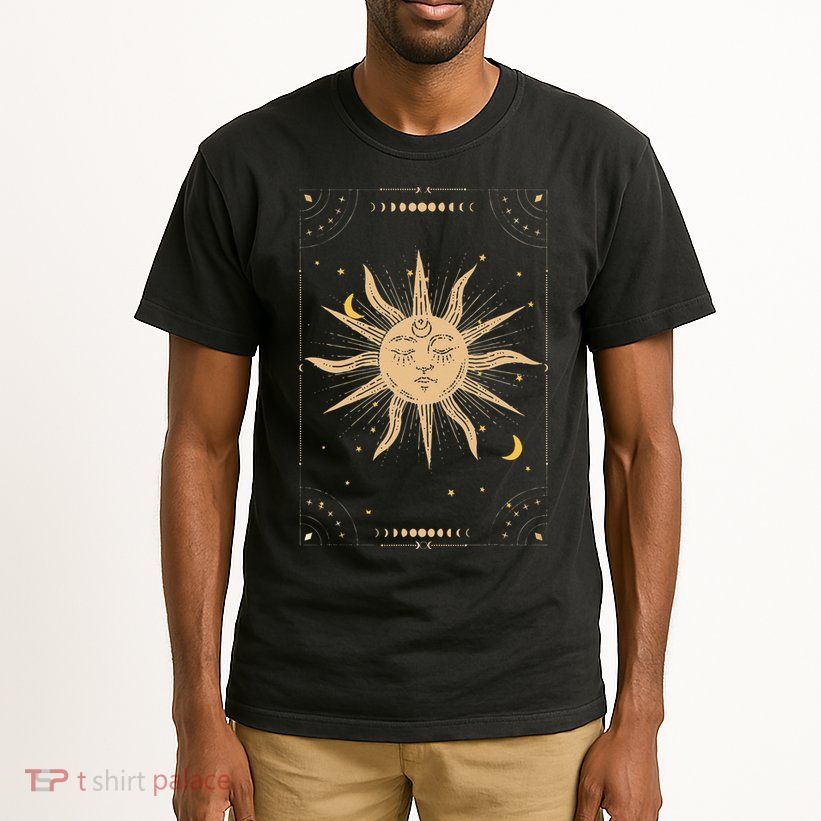 Dark Academia Aesthetic Light Academia Sun And Moon Tarot Tall T-Shirt