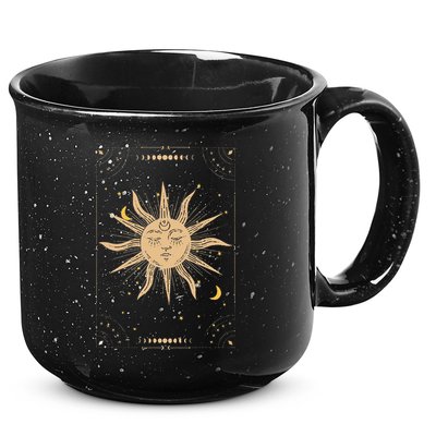 Dark Academia Aesthetic Light Academia Sun And Moon Tarot 15oz Campfire Ceramic Mug
