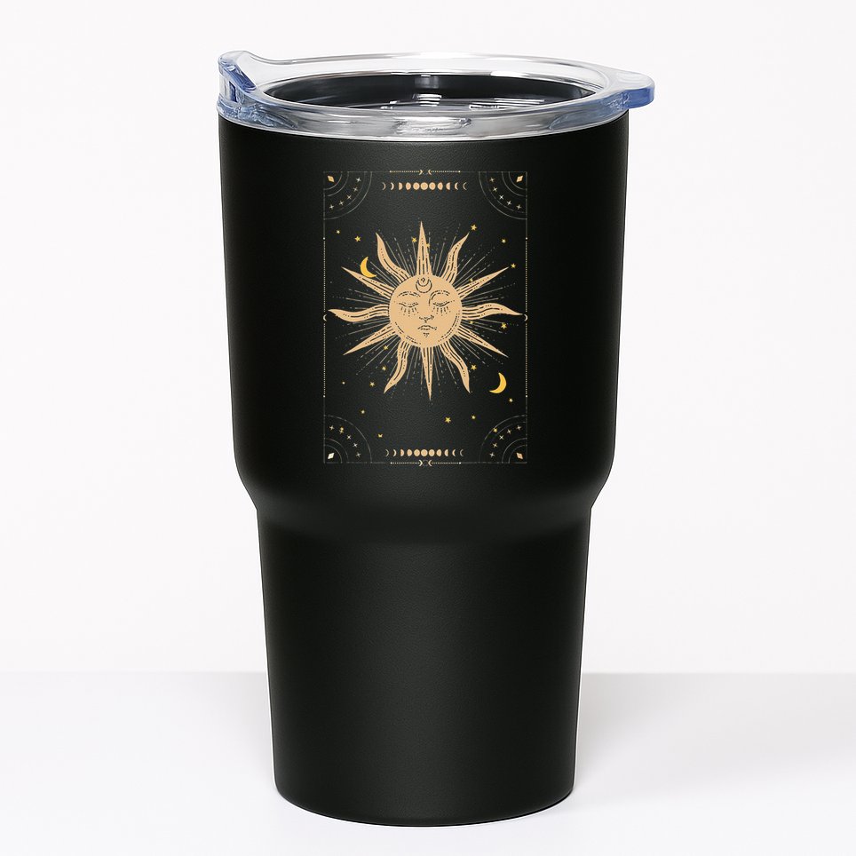 Dark Academia Aesthetic Light Academia Sun And Moon Tarot Tumbler