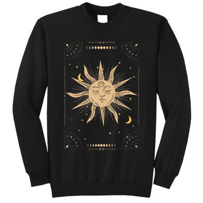 Dark Academia Aesthetic Light Academia Sun And Moon Tarot Tall Sweatshirt