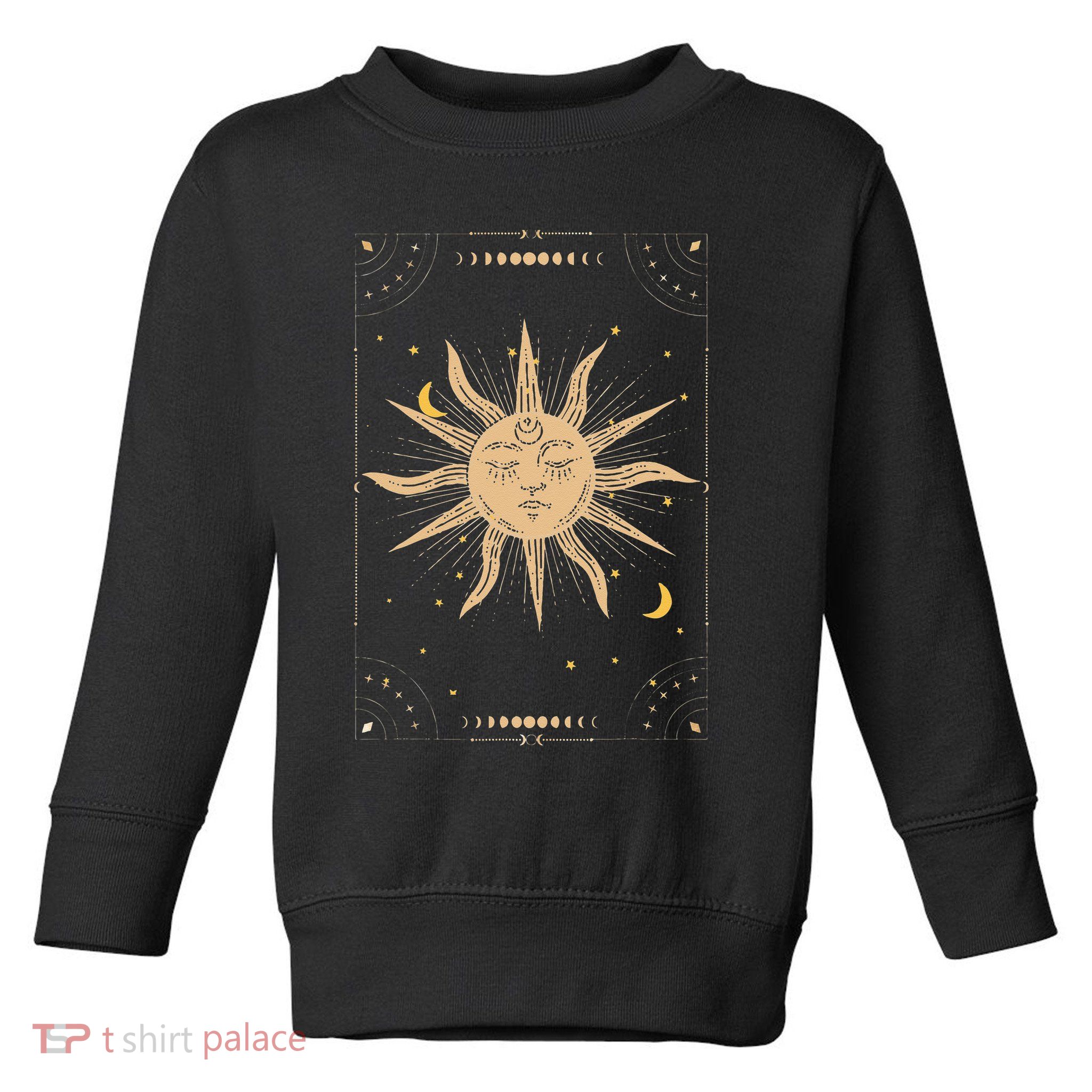 Dark Academia Aesthetic Light Academia Sun And Moon Tarot Toddler Sweatshirt