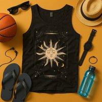 Dark Academia Aesthetic Light Academia Sun And Moon Tarot Tank Top