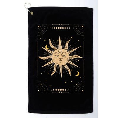 Dark Academia Aesthetic Light Academia Sun And Moon Tarot Golf Towel