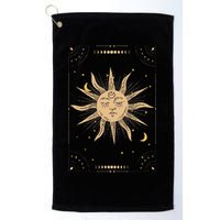 Dark Academia Aesthetic Light Academia Sun And Moon Tarot Golf Towel