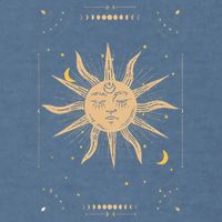 Dark Academia Aesthetic Light Academia Sun And Moon Tarot Garment-Dyed Sweatshirt