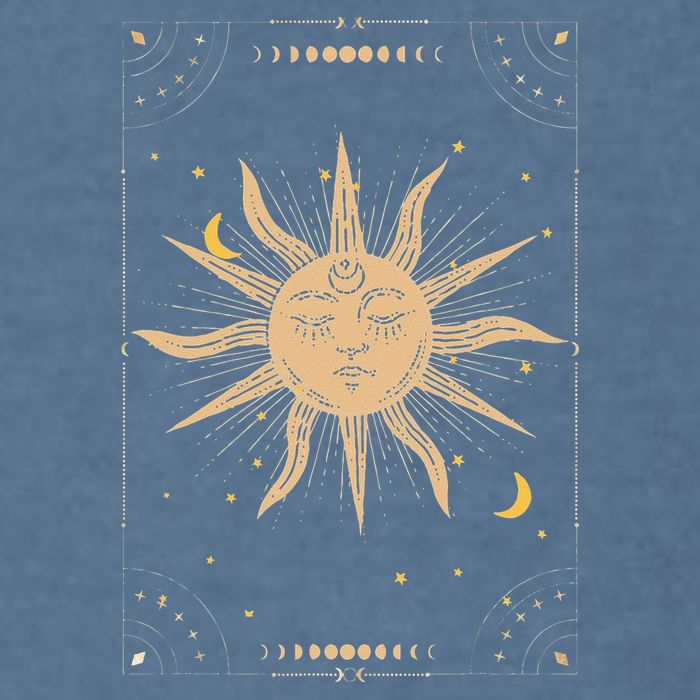 Dark Academia Aesthetic Light Academia Sun And Moon Tarot Garment-Dyed Sweatshirt