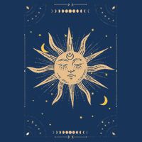 Dark Academia Aesthetic Light Academia Sun And Moon Tarot Infant Baby Jersey Bodysuit