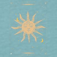 Dark Academia Aesthetic Light Academia Sun And Moon Tarot Sueded Cloud Jersey T-Shirt