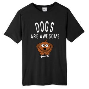 Dogs Are Awesome Dog Lovers With Dogs On Them Cute Tall Fusion ChromaSoft Performance T-Shirt