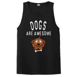 Dogs Are Awesome Dog Lovers With Dogs On Them Cute PosiCharge Competitor Tank