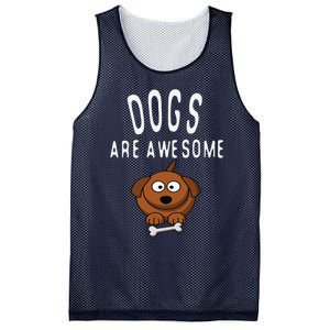 Dogs Are Awesome Dog Lovers With Dogs On Them Cute Mesh Reversible Basketball Jersey Tank